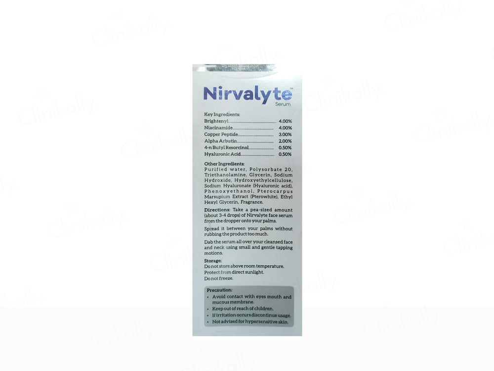 Nirvalyte Intense Skin Lightening & Brightening Face Serum