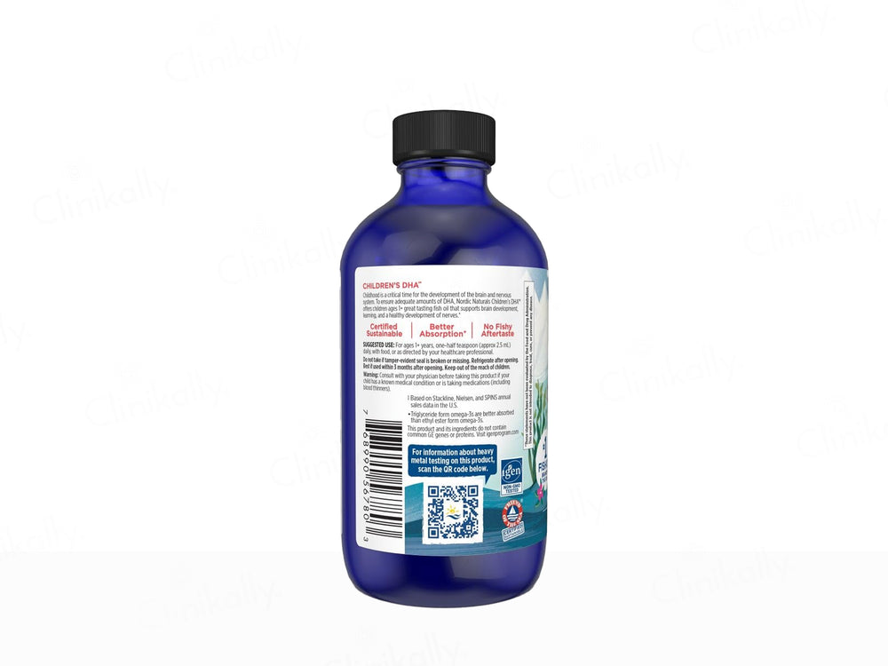 Nordic Naturals Children's DHA Fish Oil Supplement Liquid - Great Strawberry Taste (For Ages 1+)