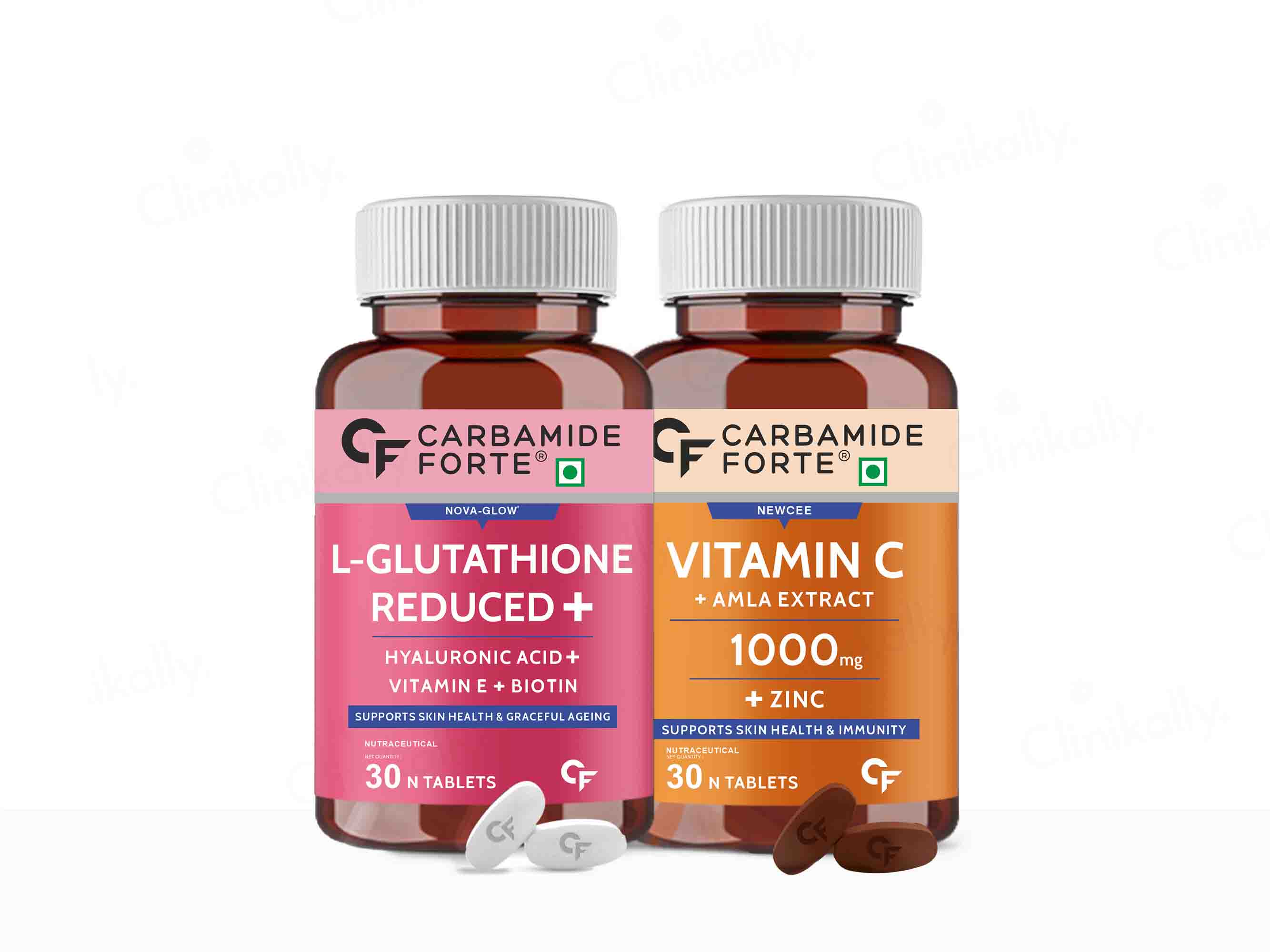 Carbamide Forte L-Glutathione + Vitamin C 1000mg Tablet Combo Pack