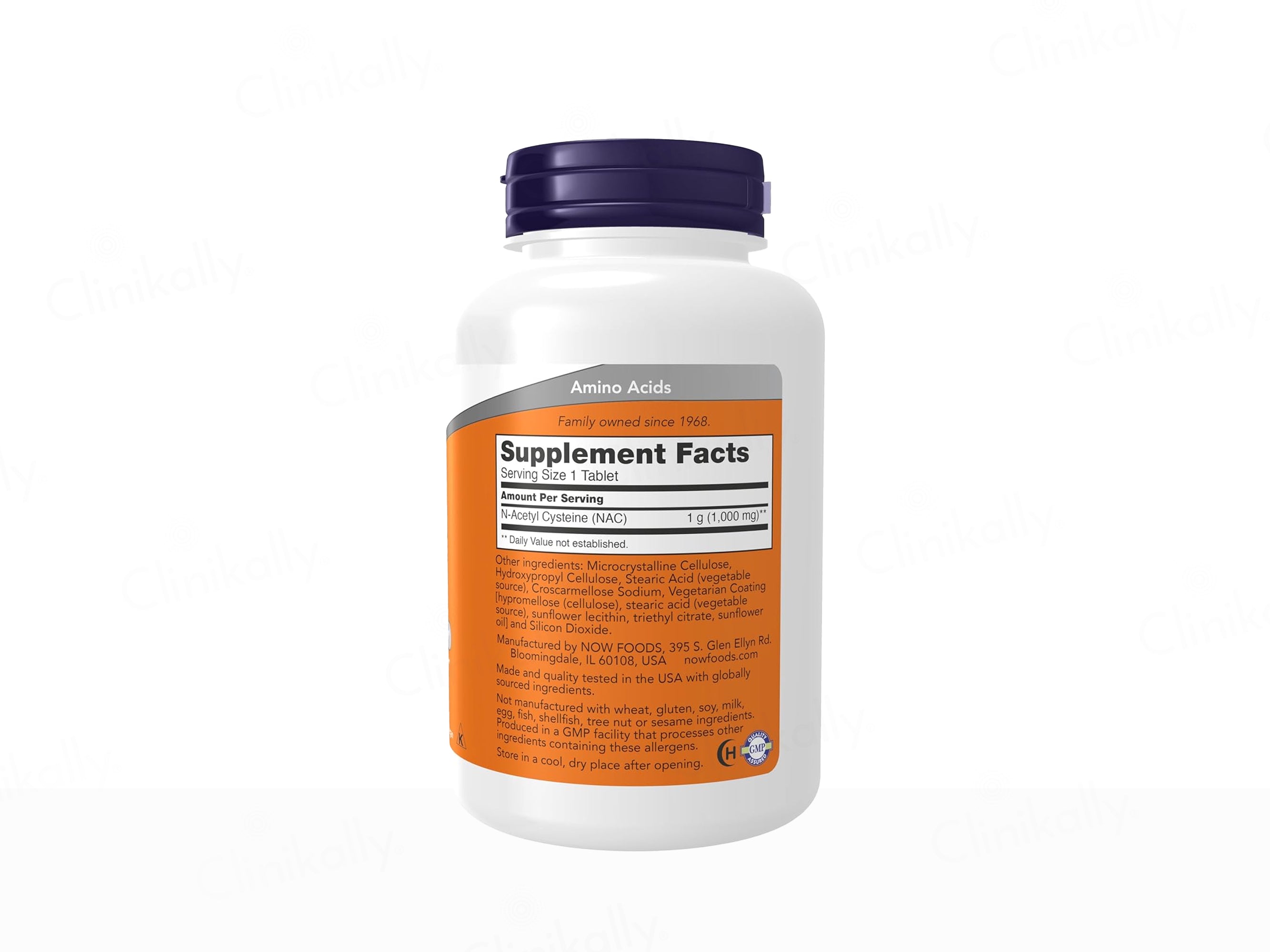 Now Foods NAC 1000mg Dietary Supplement Veg Tablet