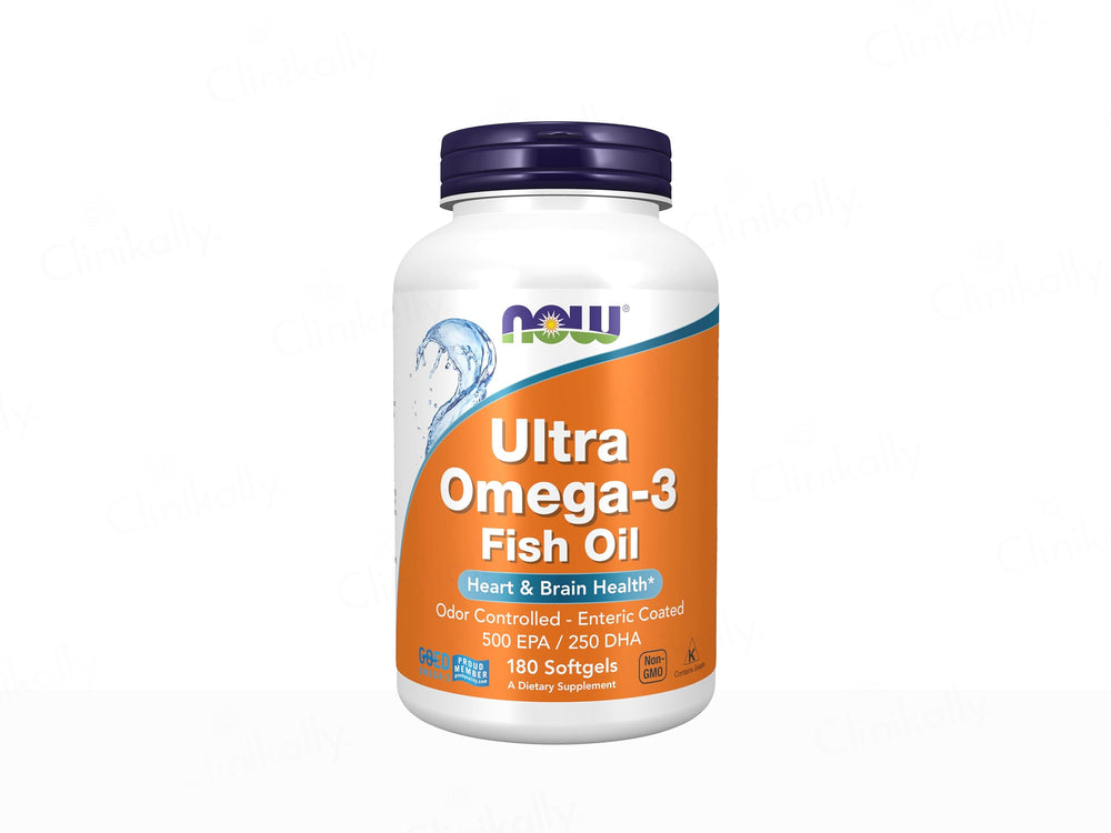 Now Foods Ultra Omega-3 Fish Oil Dietary Supplement Softgel