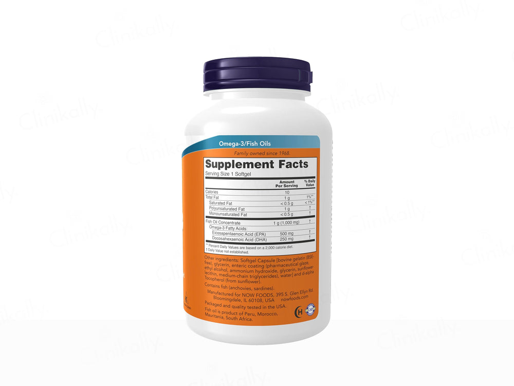 Now Foods Ultra Omega-3 Fish Oil Dietary Supplement Softgel