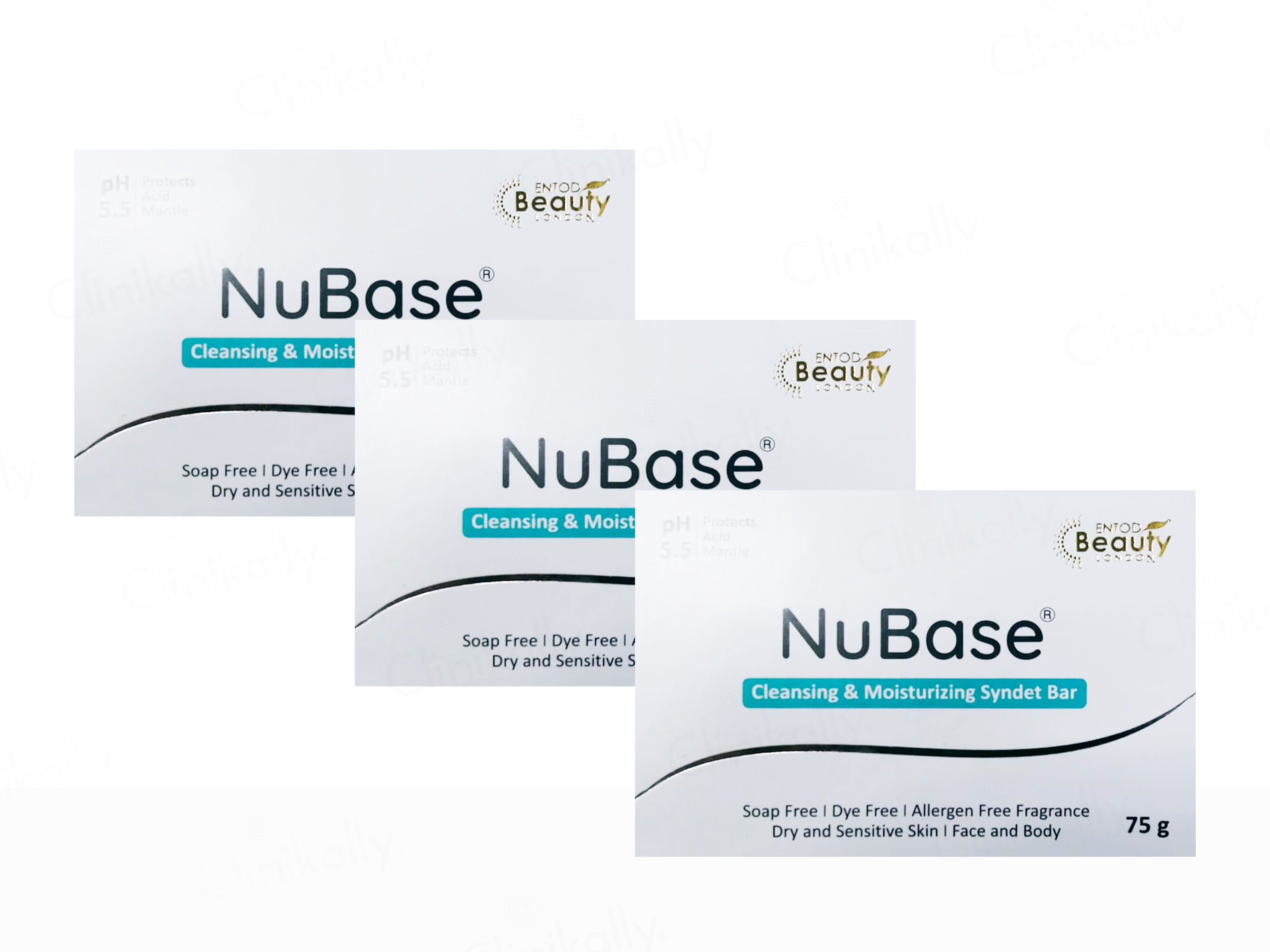 NuBase Cleansing & Moisturising Syndet Bar For Dry & Sensitive Skin