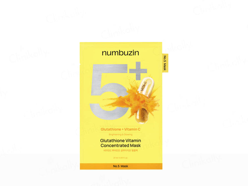 Numbuzin No.5+ Glutathione + Vitamin C Brightening & Glowing Concentrated Face Mask