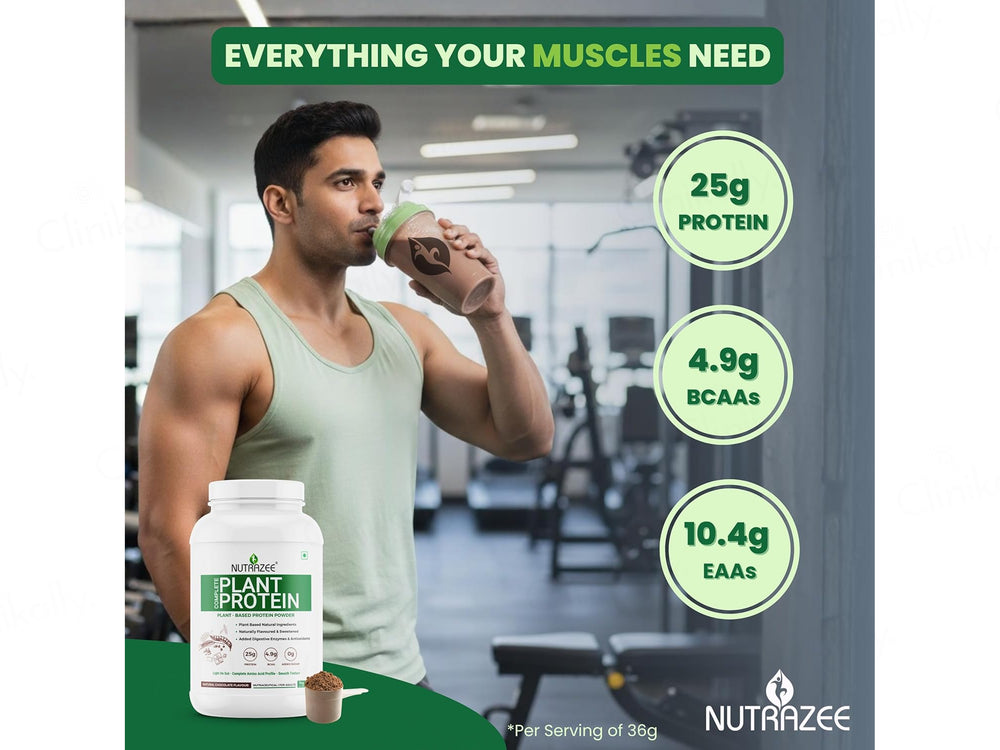 Nutrazee Complete Plant Protein Powder - Natural Chocolate Flavour