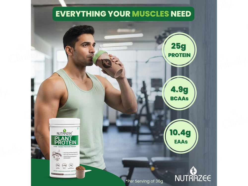 Nutrazee Complete Plant Protein Powder - Natural Chocolate Flavour