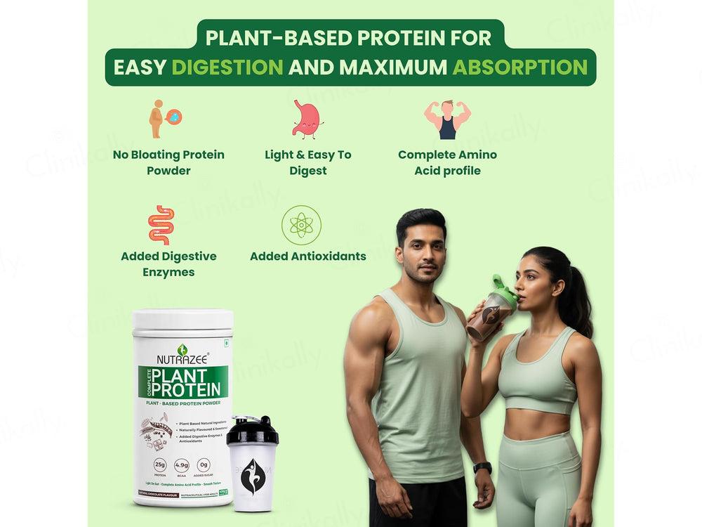 Nutrazee Complete Plant Protein Powder - Natural Chocolate Flavour