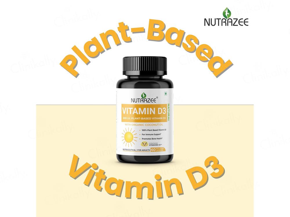 Nutrazee Plant-Based Vitamin D3 Veg Capsule