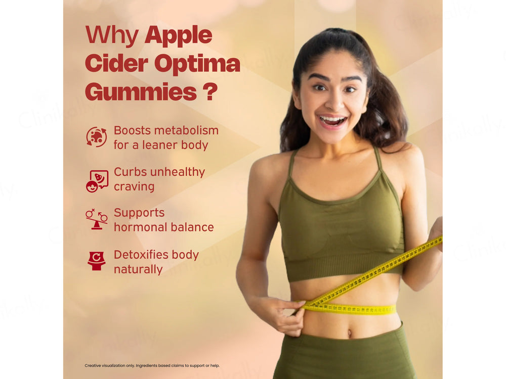 Nutriburst Apple Cider Optima+ Nutraceutical Gummies - Apple Flavour