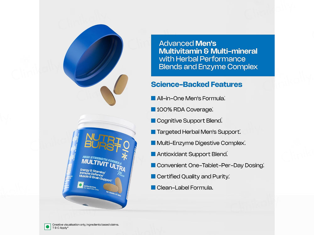 Nutriburst Multivit Ultra Nutraceutical Capsule For Men