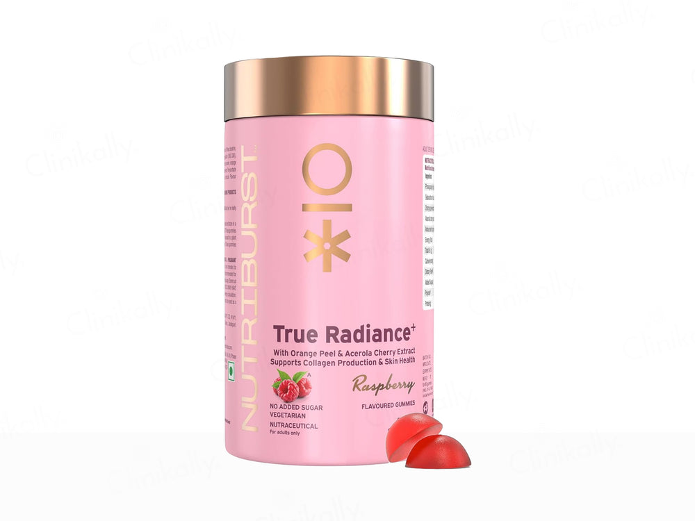 Nutriburst True Radiance Collagen Nutraceutical Gummies - Raspberry Flavour
