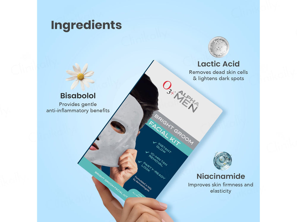 O3+ Alpha Men Bright Groom Facial Kit