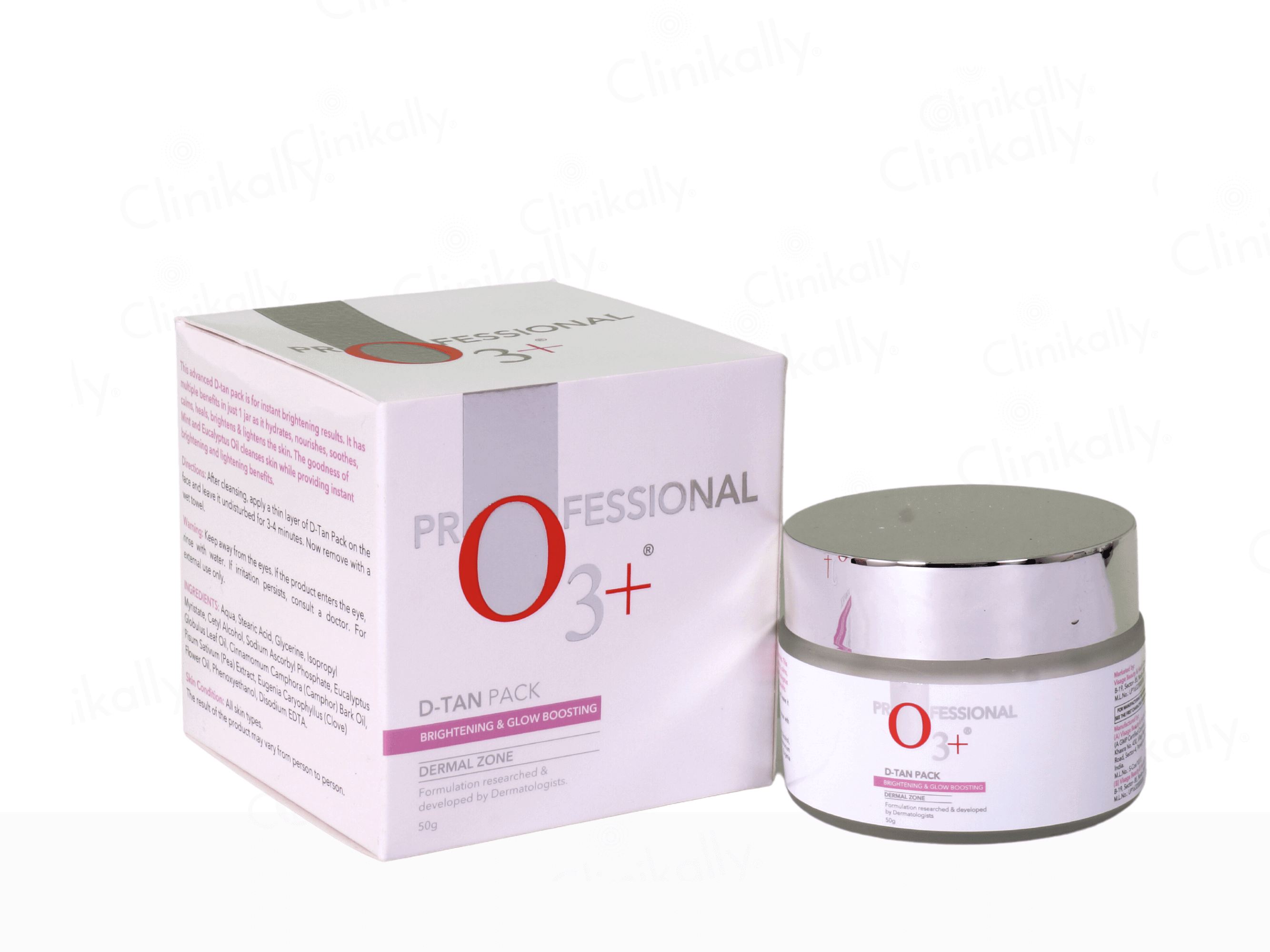 O3+ D-tan Pack for Tan Removal, Brightening & Glow Boosting - Clinikally