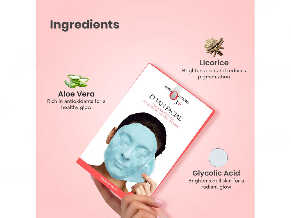 O3+ D-Tan Single Use Facial Kit