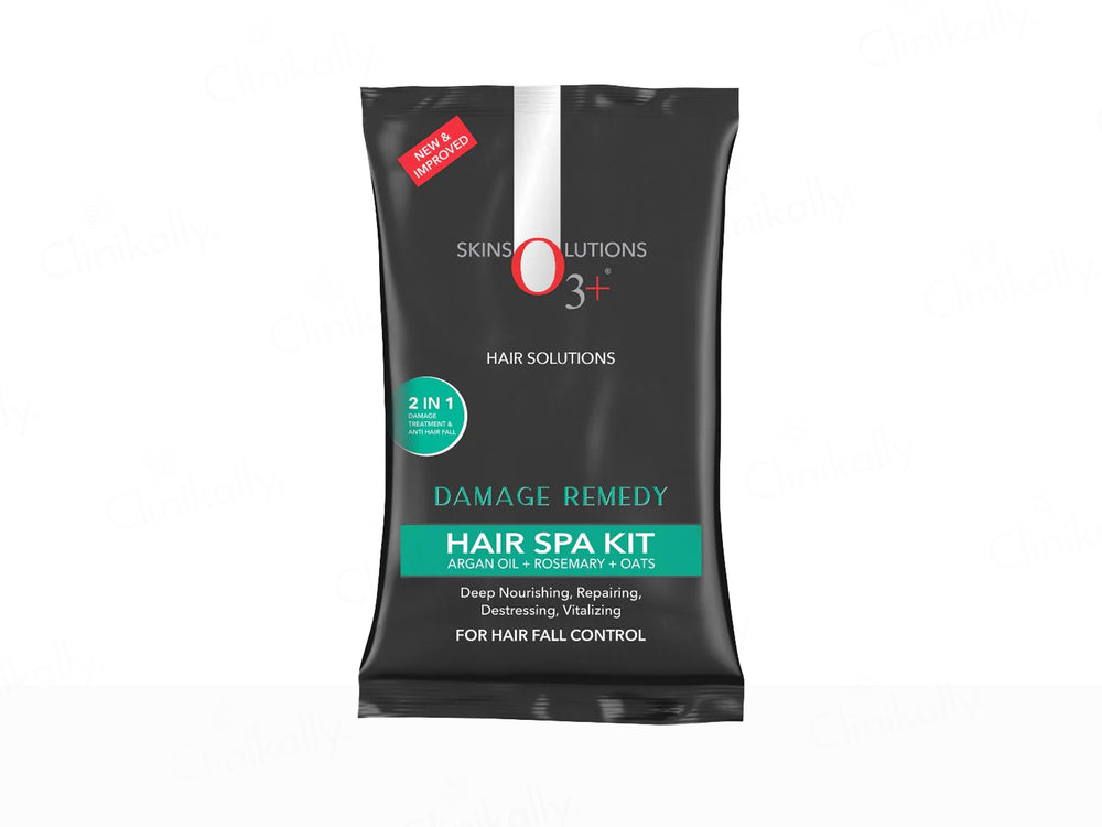 O3+ Hair Spa Kit Infused With Argan Oil, Rosemary & Oats For Hair Fall Control