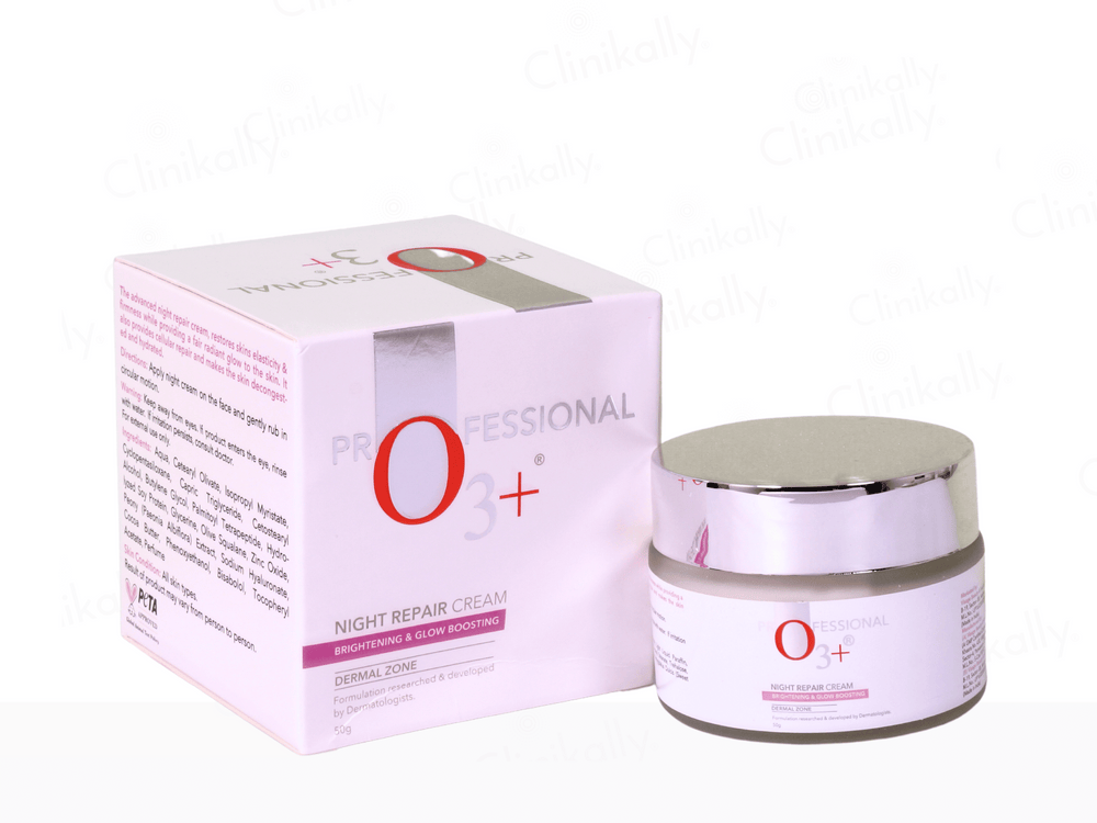 O3+ Night Repair Cream Brightening & Glow Boosting-Clinikally