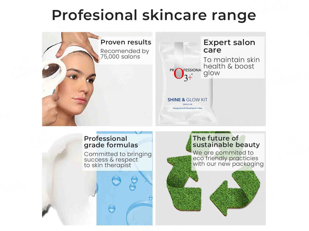 O3+ Shine & Glow Single Use Facial Kit