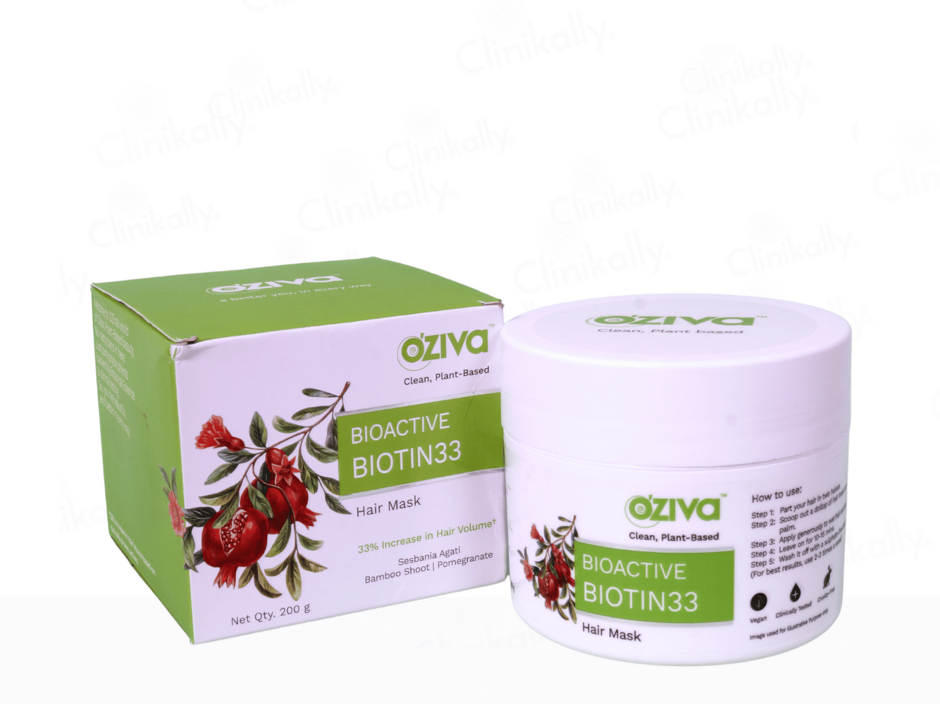 OZiva Bioactive Biotin33 Hair Mask - Clinkally