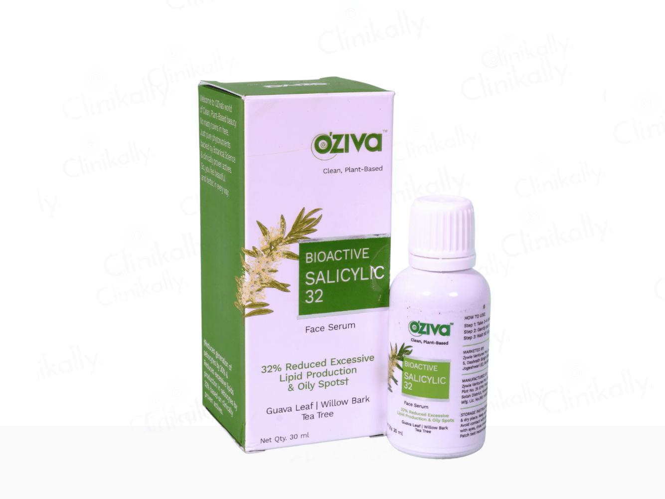 OZiva Bioactive Salicylic32 Face Serum - Clinikaly