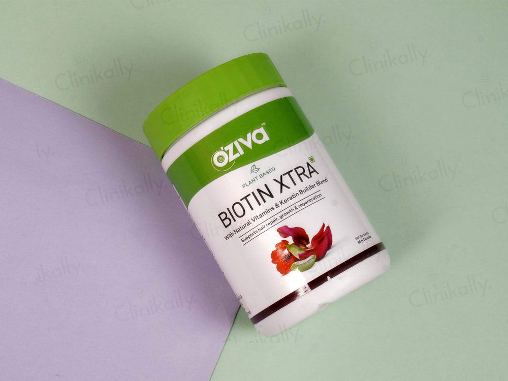 OZiva Biotin Xtra with Keratin Builder - Clinikally