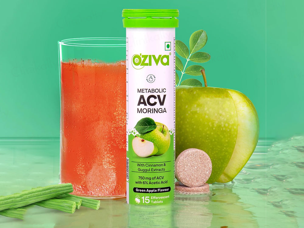 OZiva Metabolic ACV Moringa Effervescent Tablet