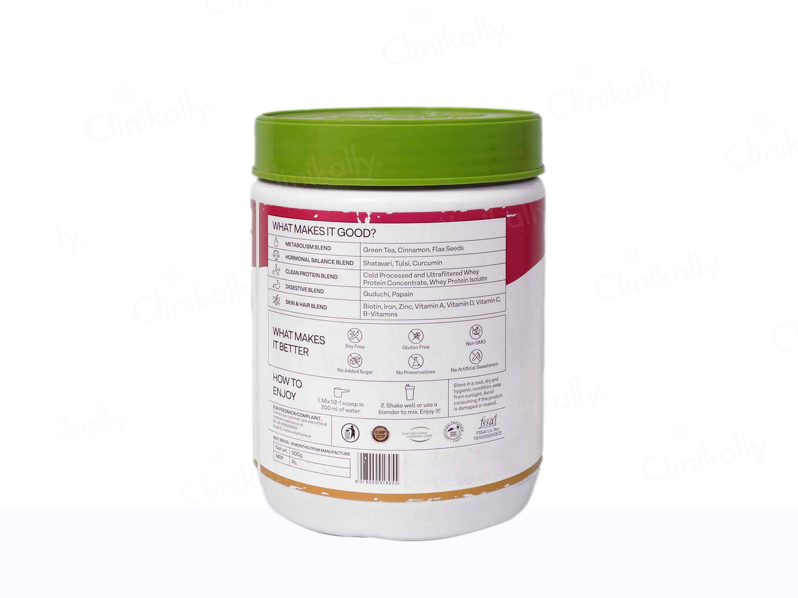 OZiva Protein & Herbs For Women - Clinikally