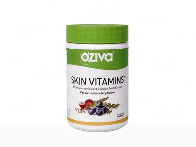 OZiva Skin Vitamins Capsules With Hyaluronic Acid and Grape Seed Extract - Clinikally
