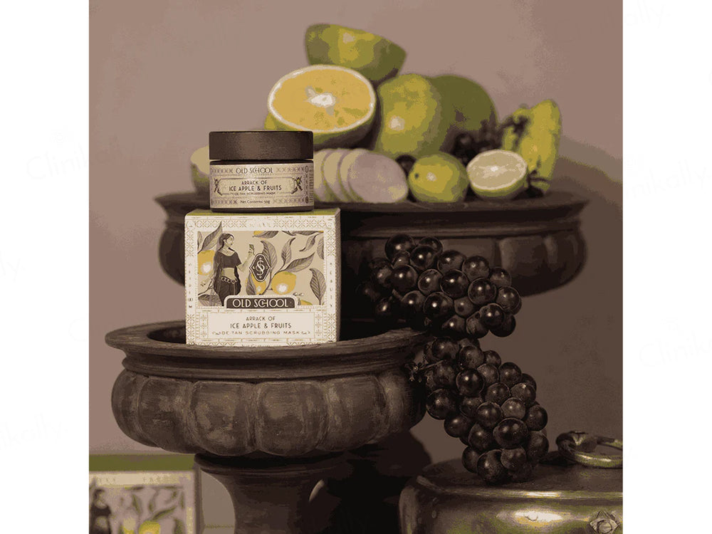Old School Arrack Of Ice Apple & Fruits De-Tan Scrubbing Mask