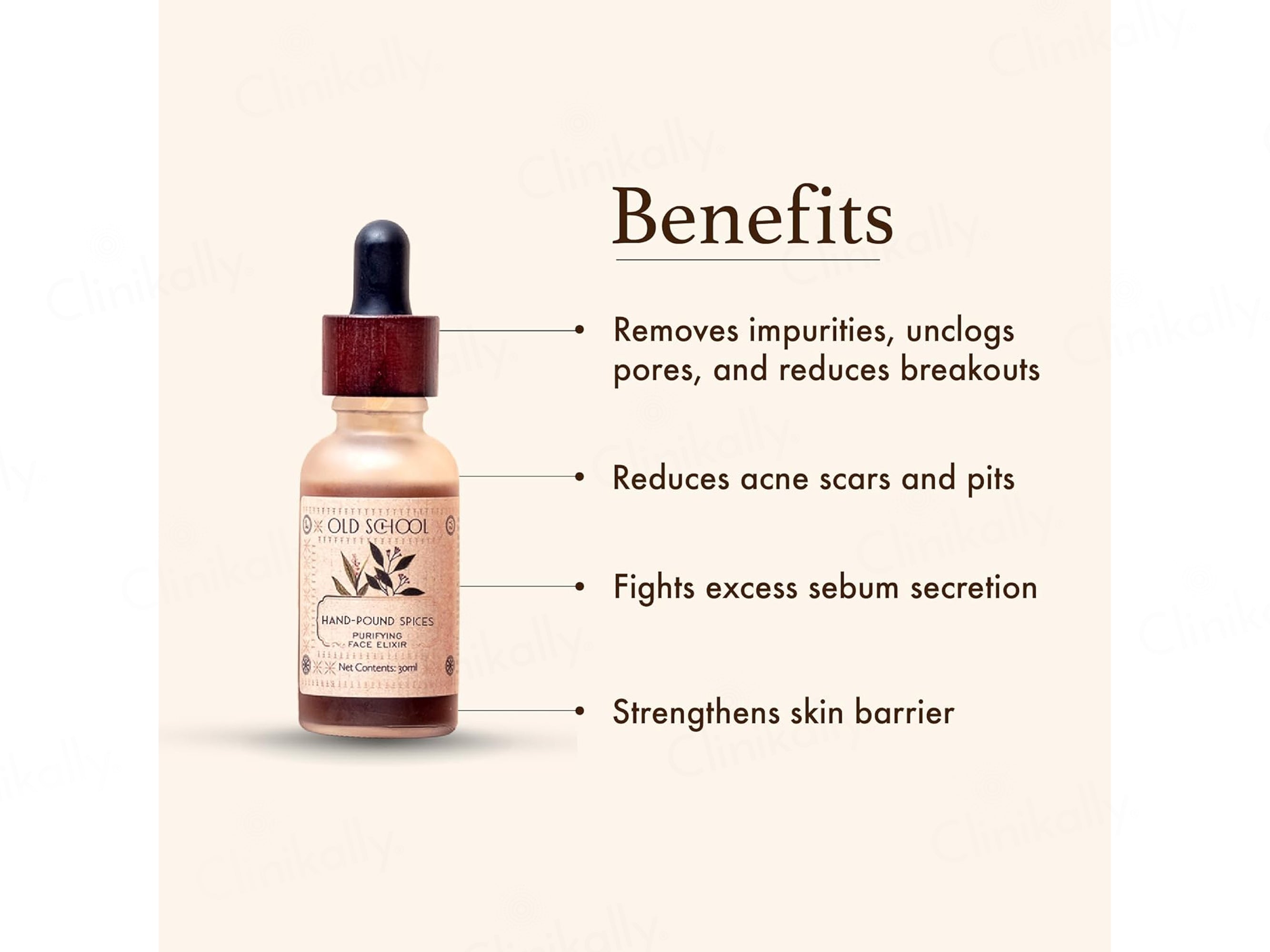 Old School Hand-Pound Spices Purifying Face Elixir