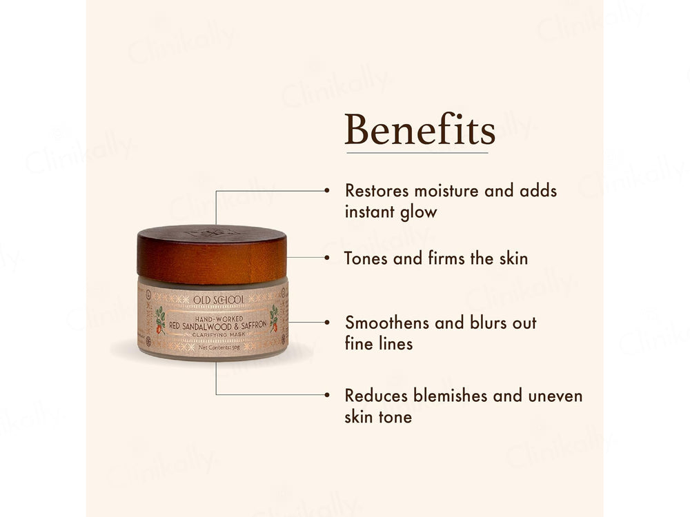 Old School Hand-Worked Red Sandalwood & Saffron Clarifying Mask