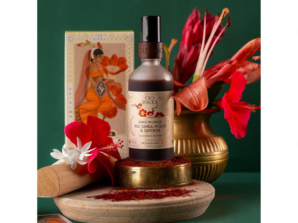 Old School Hand-Worked Red Sandalwood & Saffron Cleansing Nectar