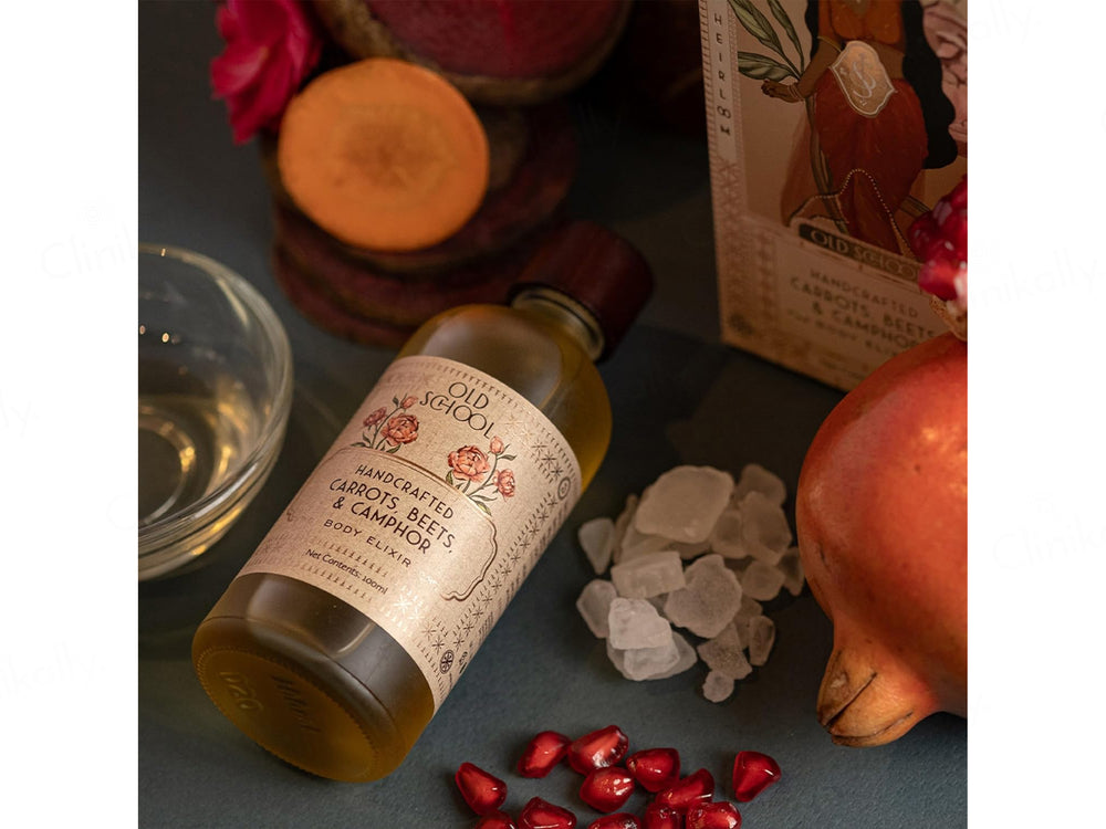 Old School Handcrafted Carrots, Beets & Camphor Body Elixir