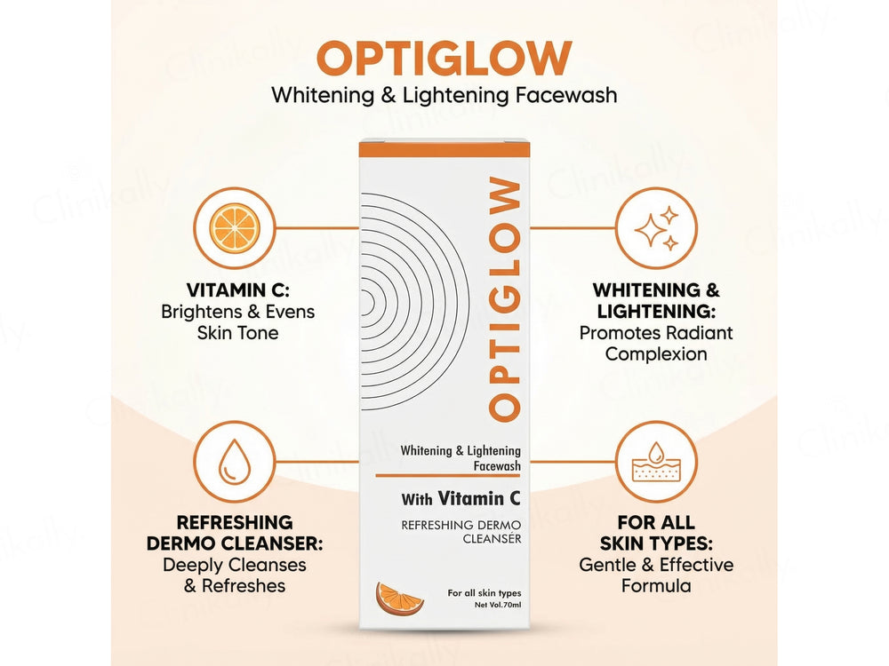 Optiglow Vitamin C Whitening & Lightening Facewash