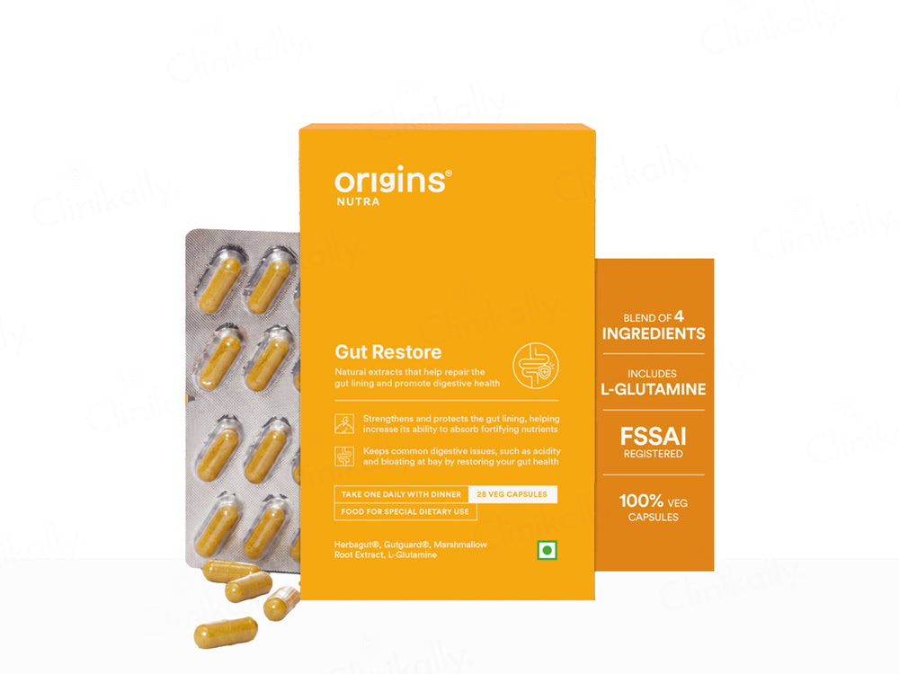 Origins Nutra Gut Restore Nutraceutical Veg Capsule