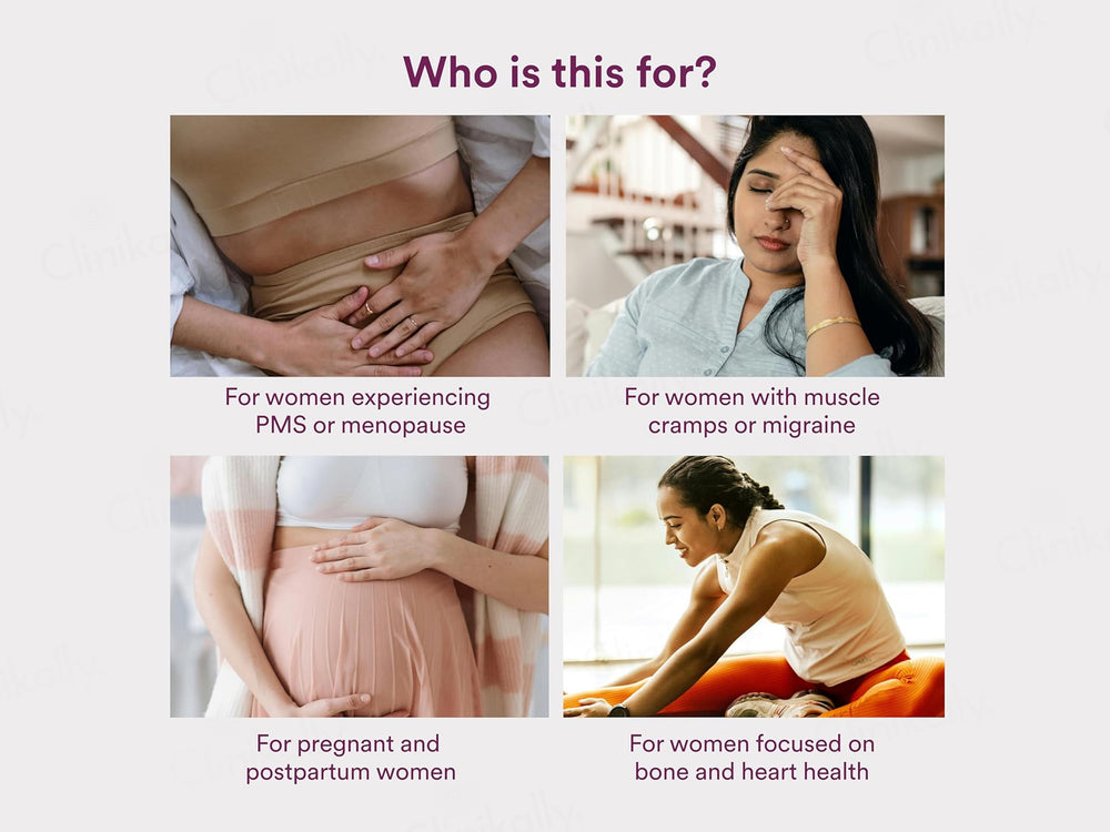 Origins Nutra Magnesium + D3 + K2 Health Supplement Capsule For Women