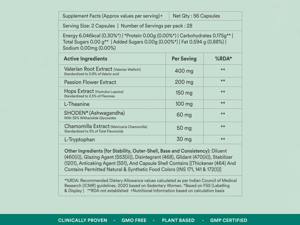 Origins Nutra Stress-Sleep Aid Nutraceutical Veg Capsule