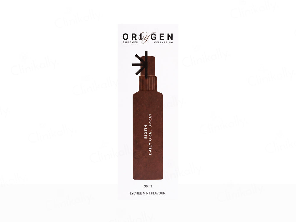 Oriygen Biotin Daily Oral Spray - Lychee Mint Flavour