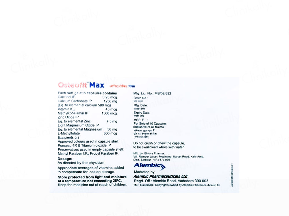 Osteofit-Max Soft Gelatin Capsule