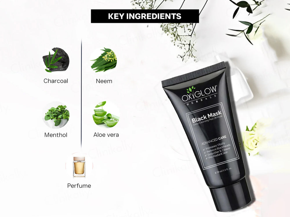 Oxyglow Charcoal Active Black Peel Off Mask