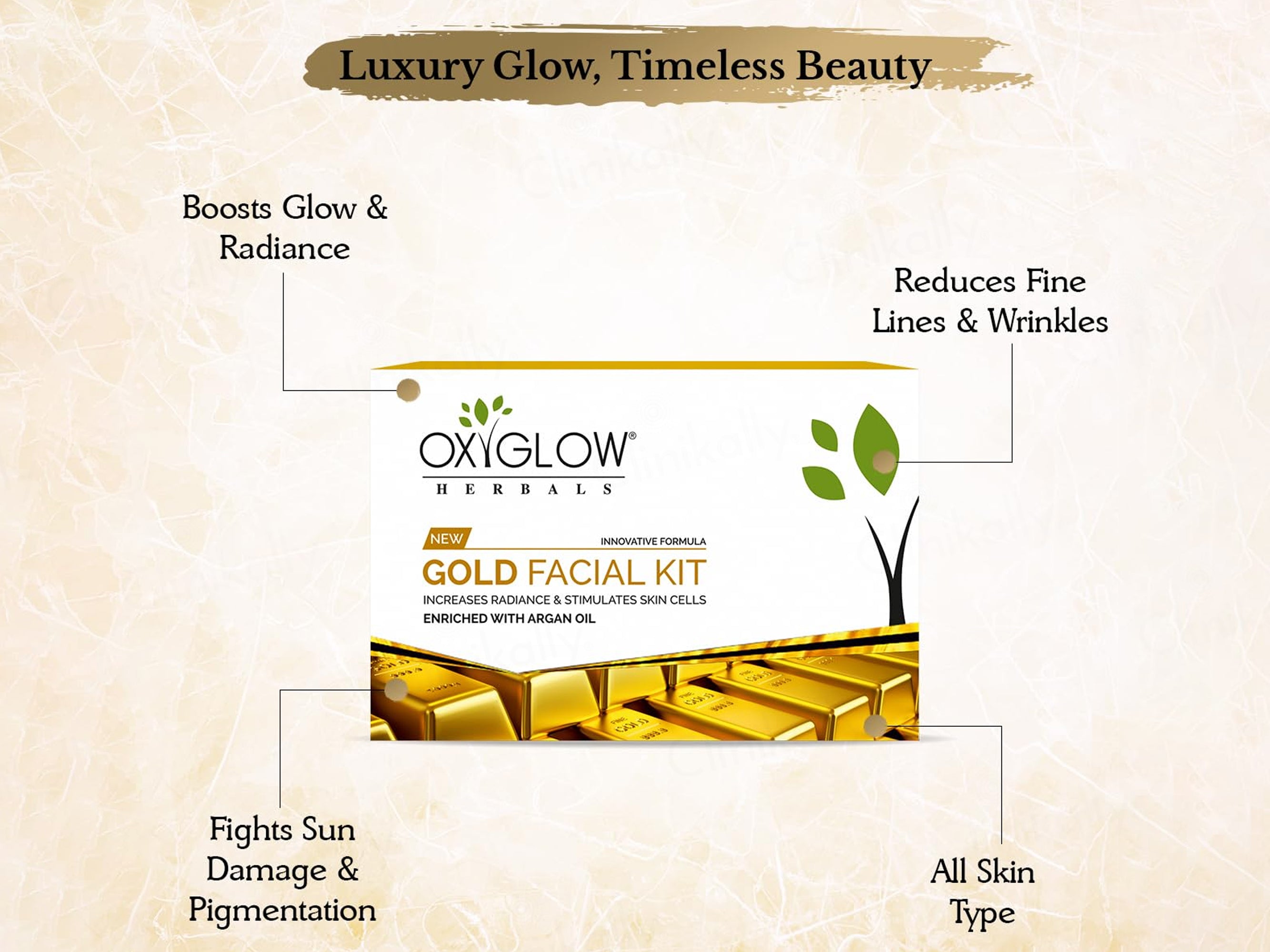 Oxyglow Gold Facial Kit