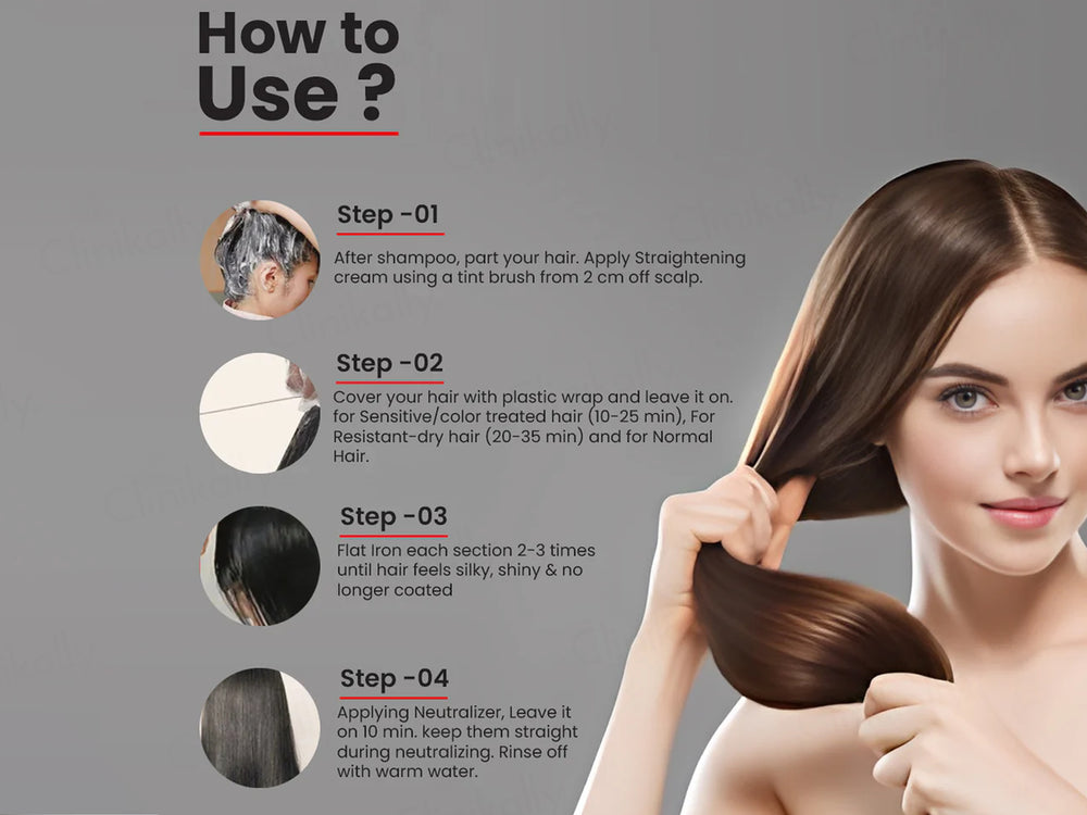 Oxyglow Professional Hair Straightener with Neutralizing Cream