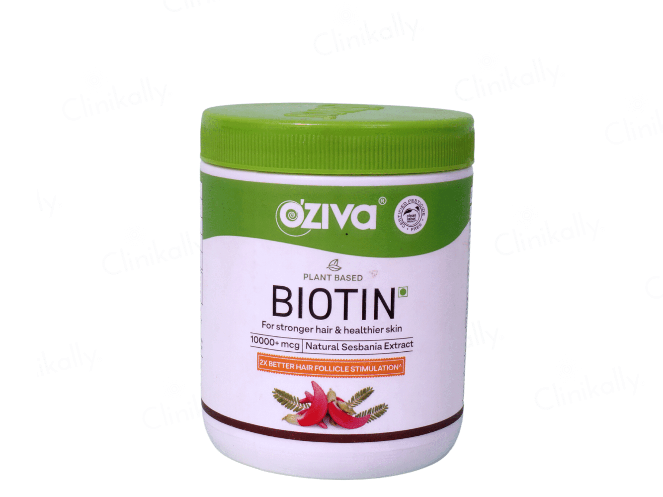 Oziva Biotin 10,000+ mcg for Stronger Hair & Healthier Skin