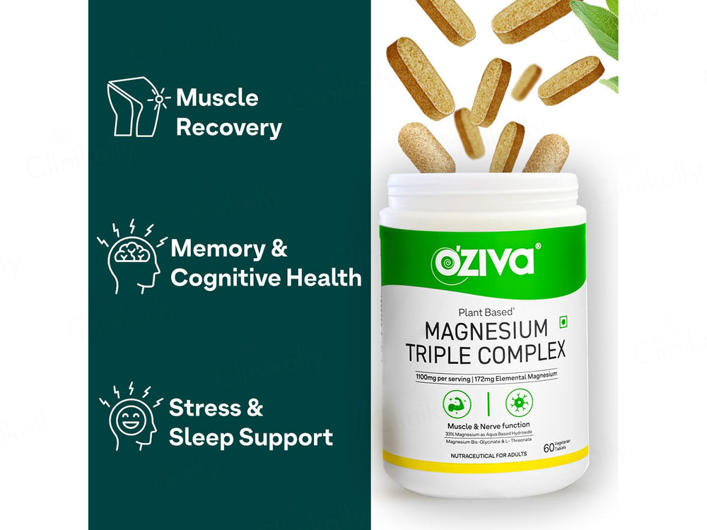 Oziva Magnesium Triple Complex Veg Tablet