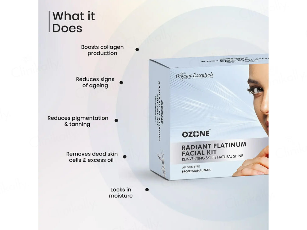 Ozone Radiant Platinum Facial Kit
