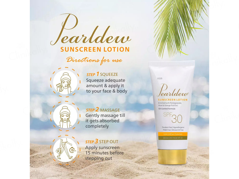 Pearldew Oil Control Sunscreen Lotion SPF 30
