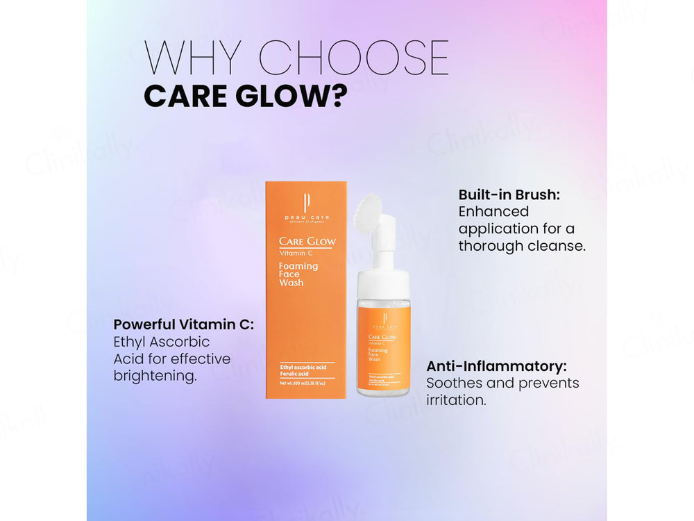 Peau Care Glow Vitamin C Foaming Face Wash