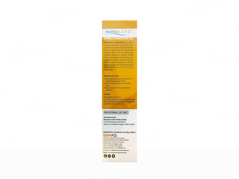 Photosafe Hybrid Broad Spectrum Sunscreen Gel SPF 50 PA++++