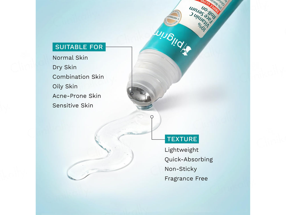 Pilgrim 10% Vitamin C Face Serum Roll-On