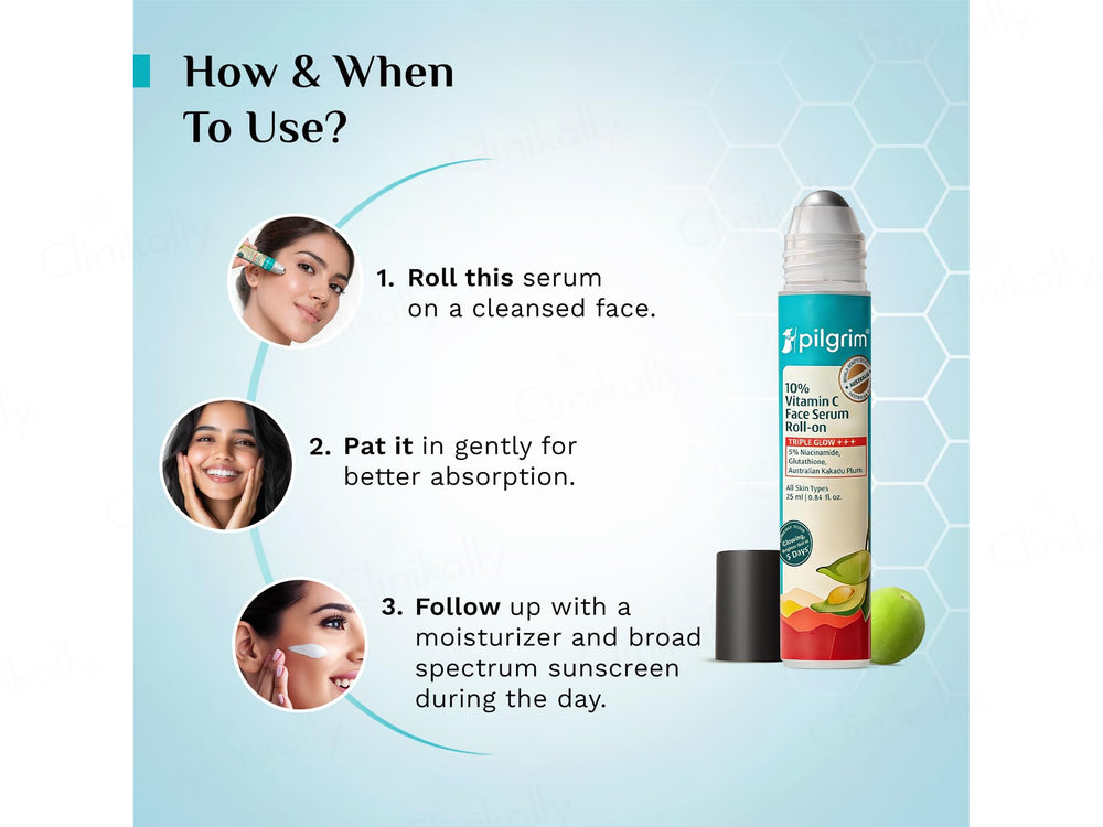 Pilgrim 10% Vitamin C Face Serum Roll-On