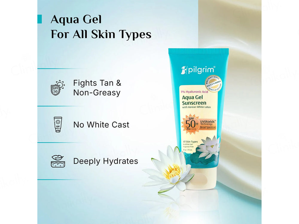 Pilgrim 1% Hyaluronic Acid Sunscreen Gel SPF 50 PA+++